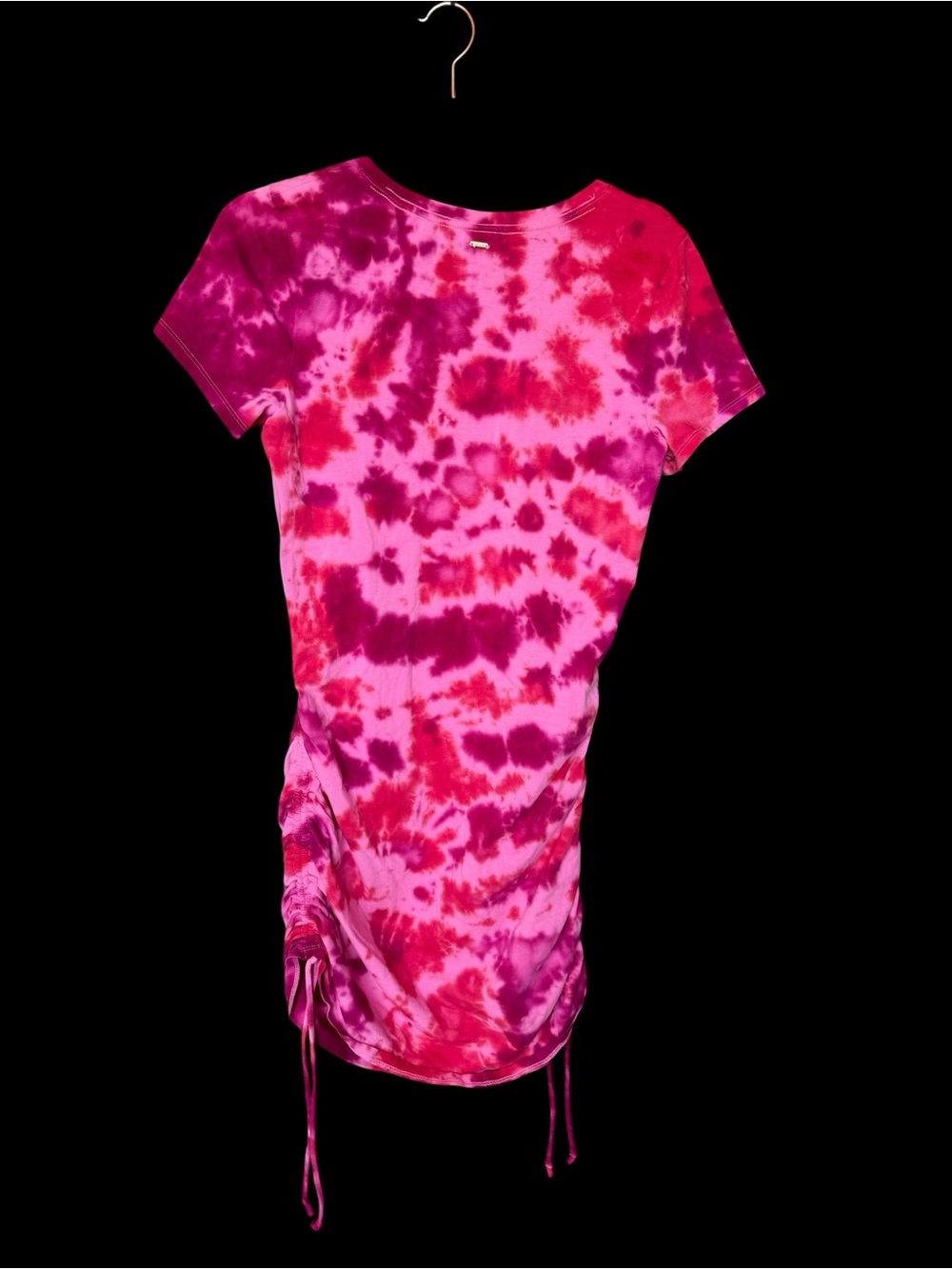 PINK Victoria's Secret Hot Pink Tie-Dye T-Shirt Dress - Picture 3 of 8
